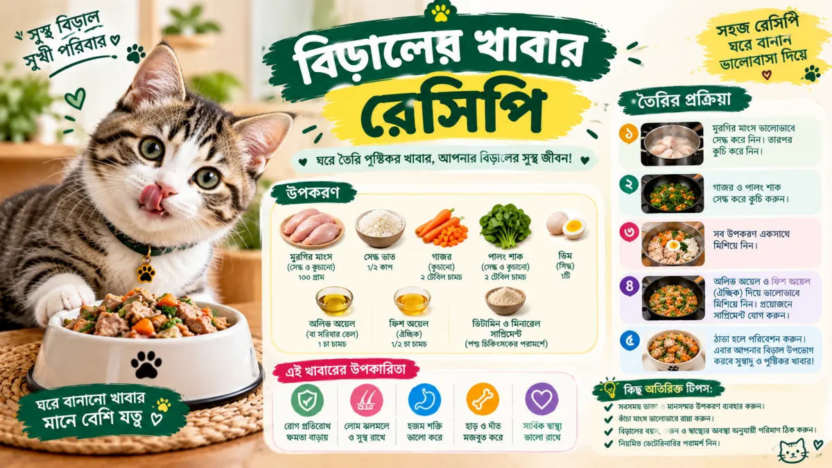বিড়ালের খাবার রেসিপি
