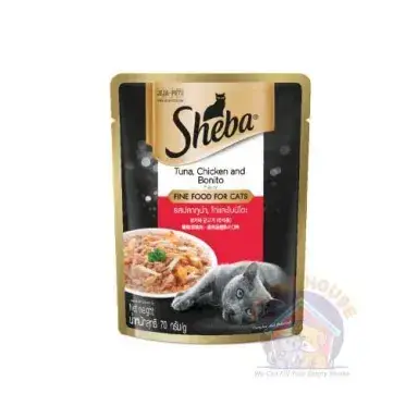 Sheba Pouch Adult Chicken & Tuna 85gm