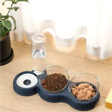 Pet Three Bowls (with Water Bottle & Bowl)