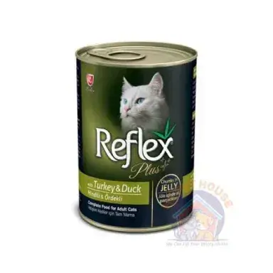 Reflex Plus Adult Cat Can Food with Turkey & Duck 400g
