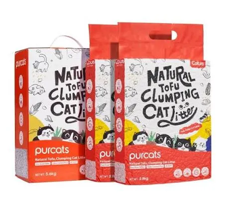 Natural Tofu Clumping Cat Litter with Zeolite 5.6kg