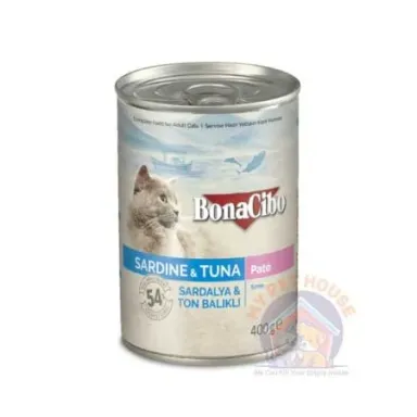 Bonacibo Adult Canned Food Sardine & Tuna Wet Cat Food