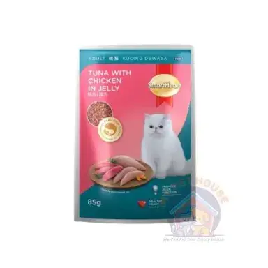 Smart Heart Pouch Tuna With Chicken in Jelly 85g