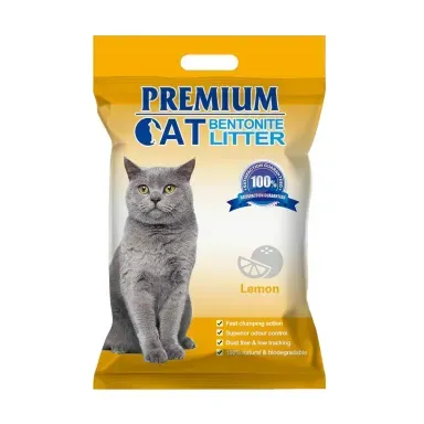 Premium Bentonite Cat Litter Lemon 10L