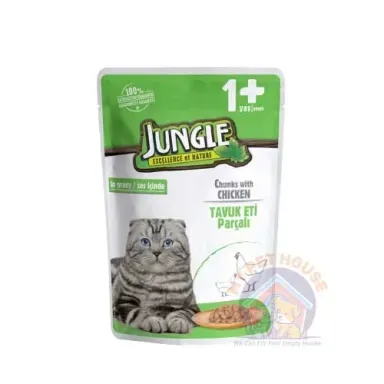 Jungle Pouch Adult Chicken 100gm