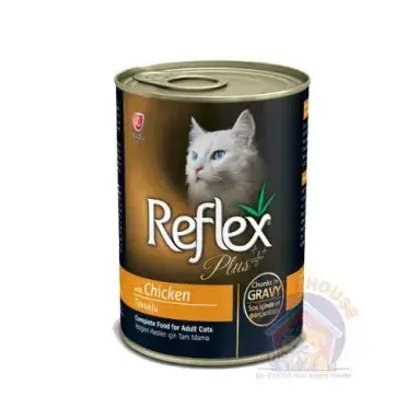 Reflex Plus Adult Cat Can Food with Chicken (Chunks in Gravy) 400g
