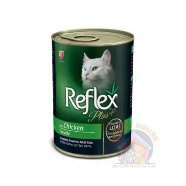 Reflex Plus Adult Cat Can Food With Chicken 400g