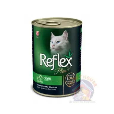 Reflex Plus Adult Cat Can Food With Chicken 400g
