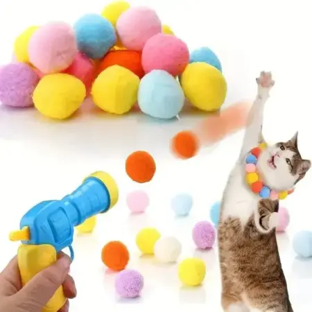 Cat Gun Toy With Ball