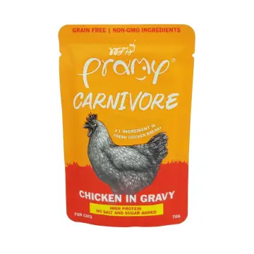 Pramy Carnivore Pouch Chicken in Gravy for All Life Stage 70gm