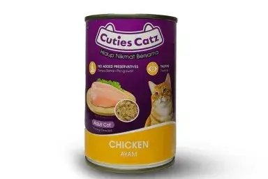 CUTIES CATZ CANNED CHICKEN 400G