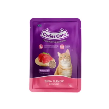 CUTIES CATZ POUCH TUNA 75g