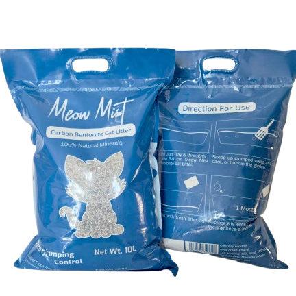 Meow Mist Carbon Bentonite Litter 10L