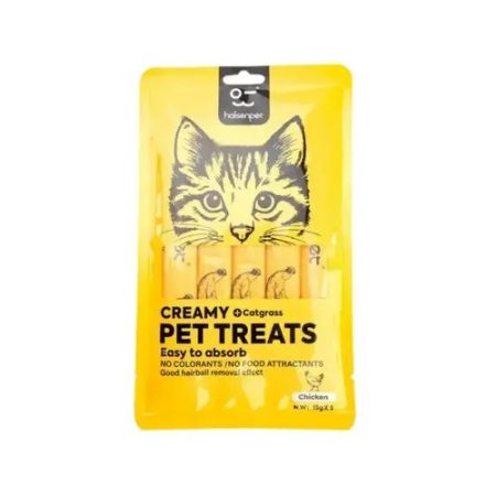 Haisenpet Creamy Cat Treat Chicken cat food 75gm (5pcs x 15gm)
