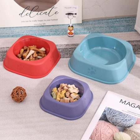 Cat Food Bowl Square Shape