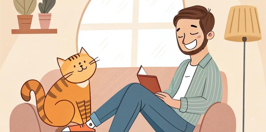 বিড়াল পালনের উপকারিতা - মালিকের সাথে বিড়ালের আন্তরিক মুহূর্ত